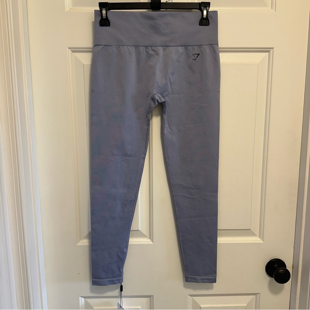 Gymshark FIT MID RISE LEGGINGS - INTENSE STEEL BLUE/CHARCOAL - SMALL